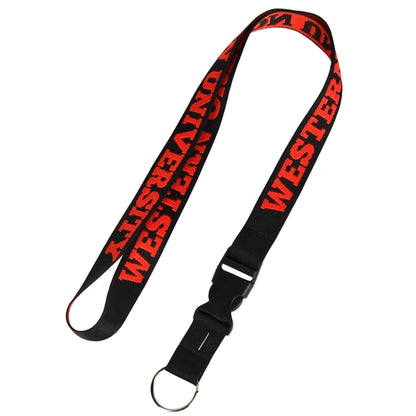 1" Woven Lanyards with Detachable Buckle Release