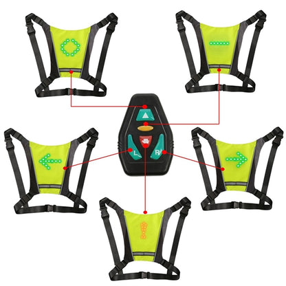 Wireless Remote Cycling Turn Signal Vest