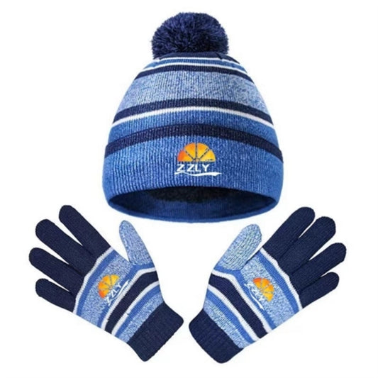 Winter Kids Hat Glove Set