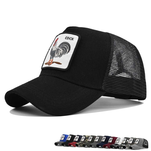 Farm Unisex Snap Closure Baseball Square Patch Trucker Cap