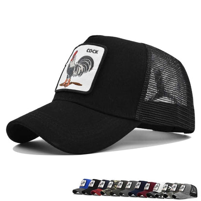 Farm Unisex Snap Closure Baseball Square Patch Trucker Cap