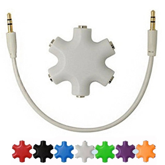 5 Way 3.5mm Earphone Audio Splitter Connector
