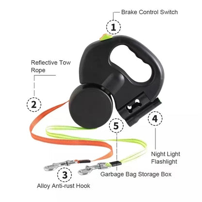 One Tow Two Automatic Pet Leash