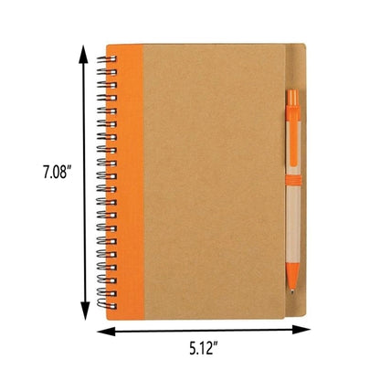 Recycled Spiral Notebook With Pen