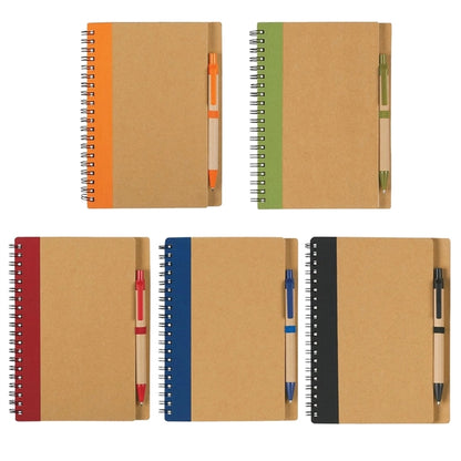Recycled Spiral Notebook With Pen