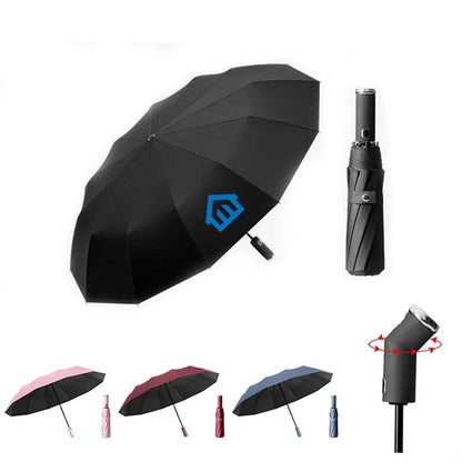 Auto Folding Umbrella With LED Light