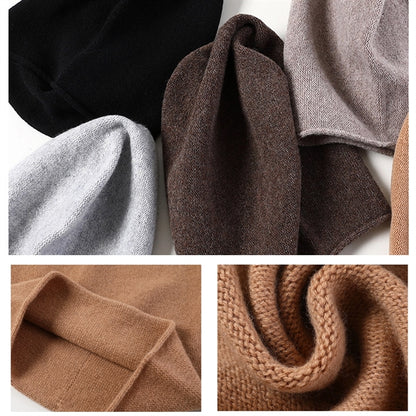 Wool Knit Beanie Hat