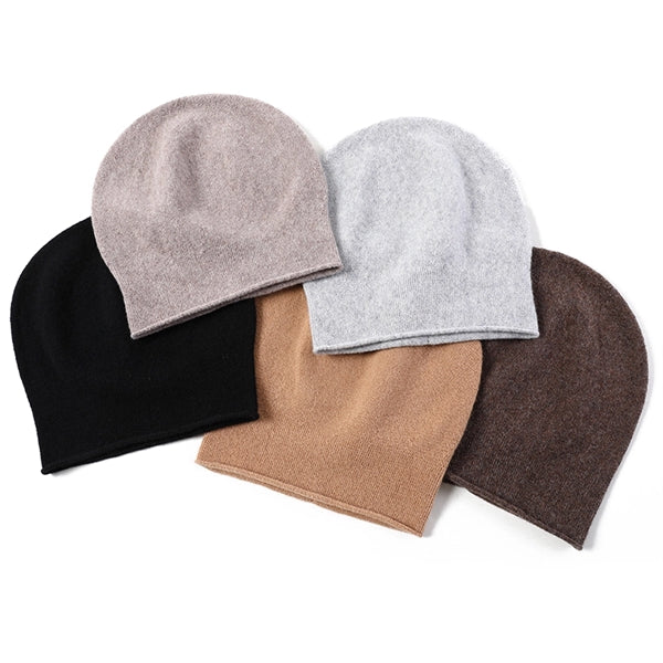 Wool Knit Beanie Hat