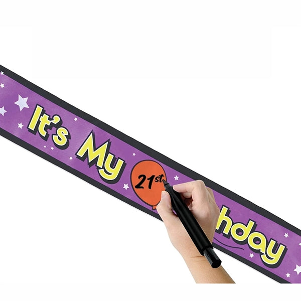 Satin Sash Funny Birthday Party Decorations