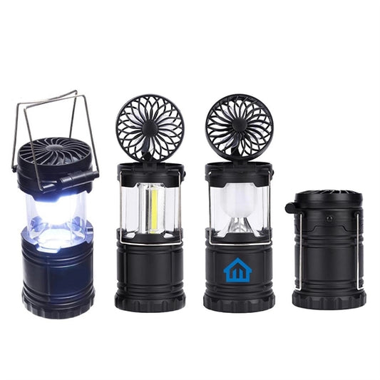 Foldable LED Camping Lights with Fans