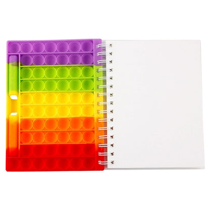 Spiral Push Pop Bubble Silicone Notebook