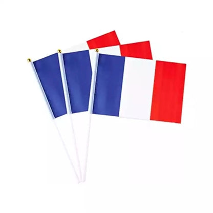 Hand Waving National Hanging Car Flag