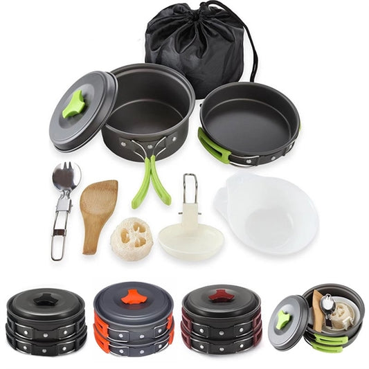 Camping Cookware Mess Kit for Backpacking Gear
