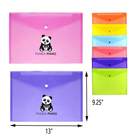 Plastic Snap Closure Document Envelope