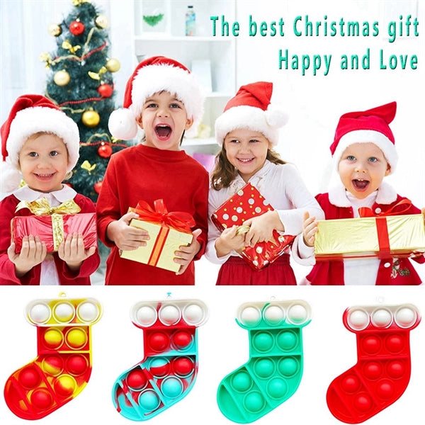 Christmas Push Pop Bubble Fidget Toy