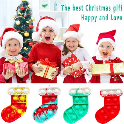 Christmas Push Pop Bubble Fidget Toy