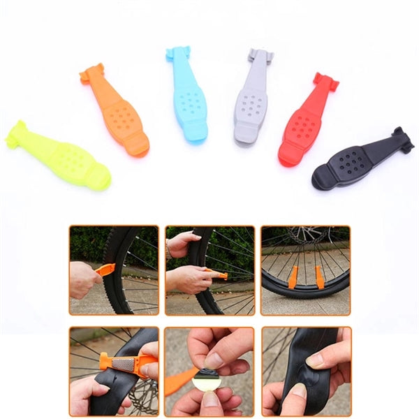 Bicycle Tyre Lever Tire Wrench with Hook Metal Rasp