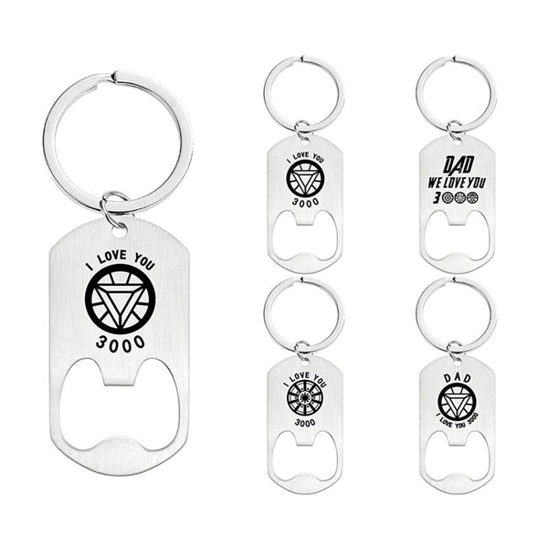 Metal Bottle Opener with Key Ring