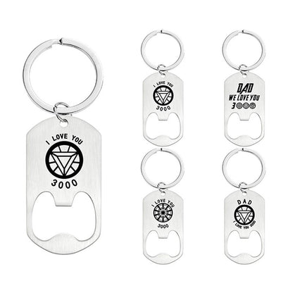 Metal Bottle Opener with Key Ring