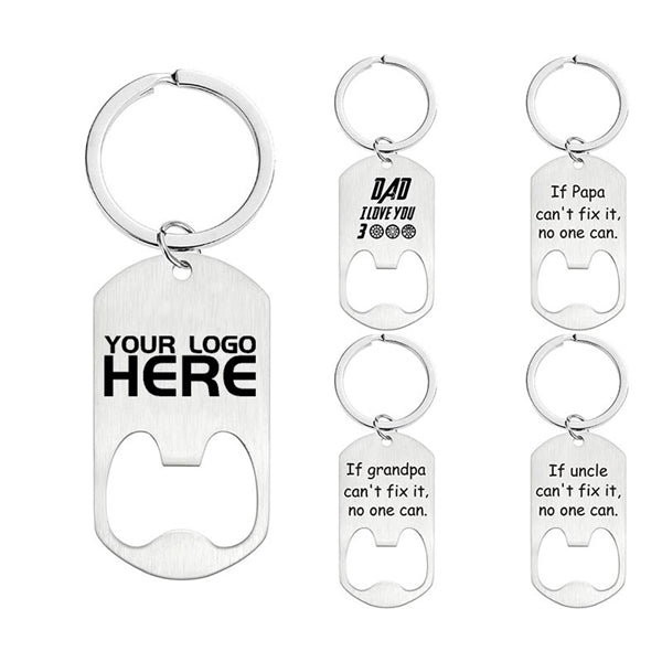Metal Bottle Opener with Key Ring