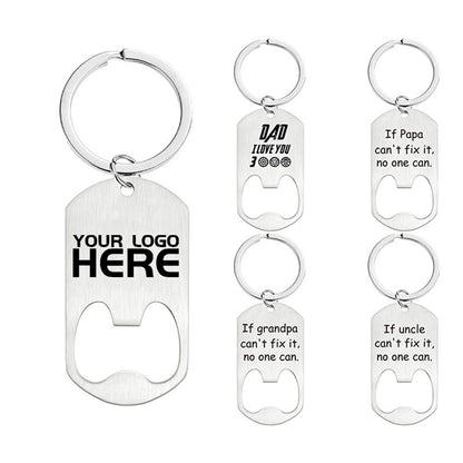 Metal Bottle Opener with Key Ring