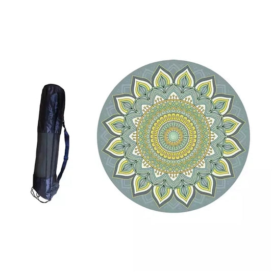 Round Suede Rubber Meditation Yoga Mat