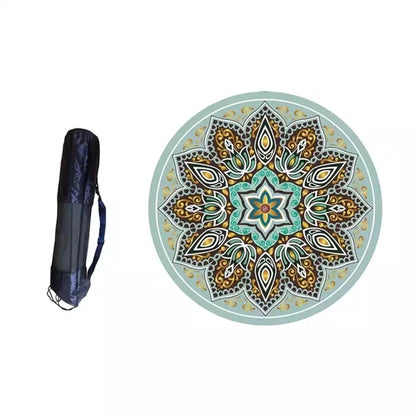 Round Suede Rubber Meditation Yoga Mat