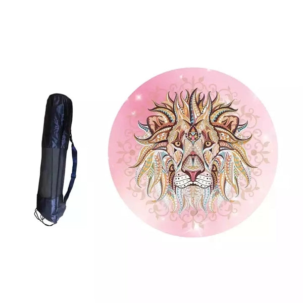 Round Suede Rubber Meditation Yoga Mat