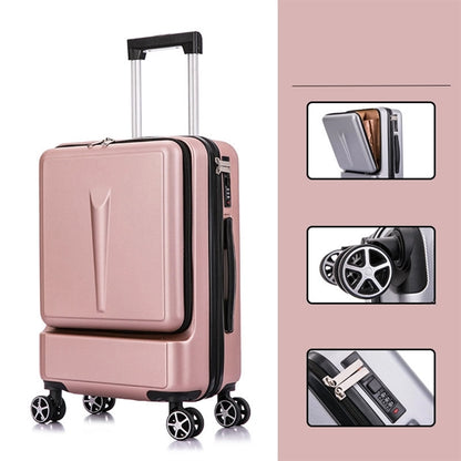 Business Travel Boarding Suitcase With Rolling Wheels