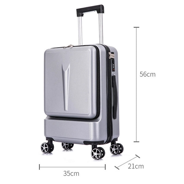 Business Travel Boarding Suitcase With Rolling Wheels