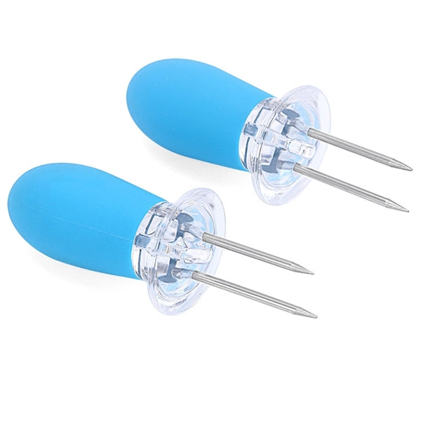 Corn Holders With Silicon Handle For Home Cooking BBQ