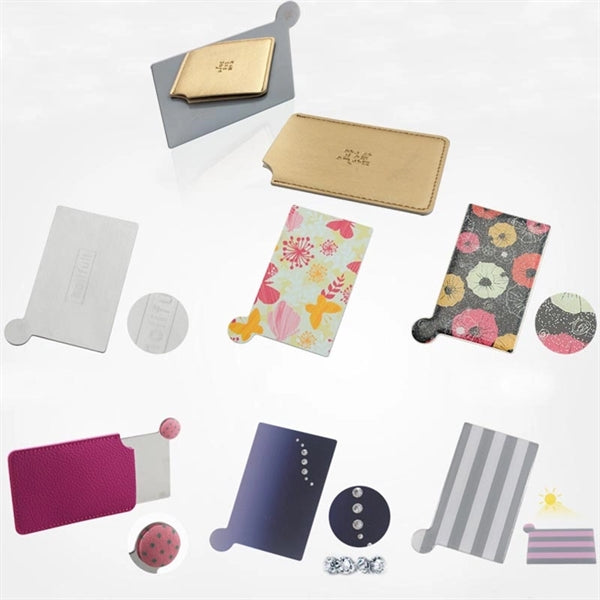 Portable Stainless Steel Pocket Mirror With PU Cover