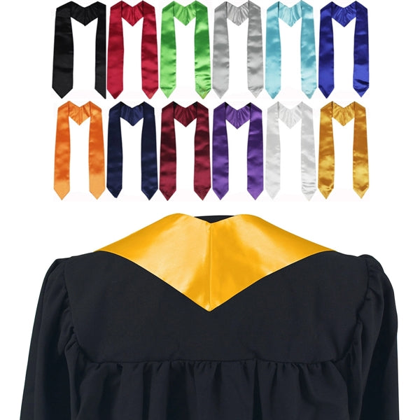 Plain Graduation Stole Sash Unisex
