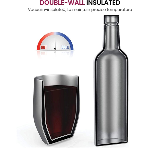 Insulated Wine Chiller Gift Set
