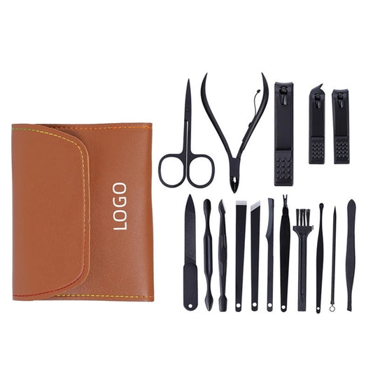 16 Pieces Stainless Steel Nail Clipper Set