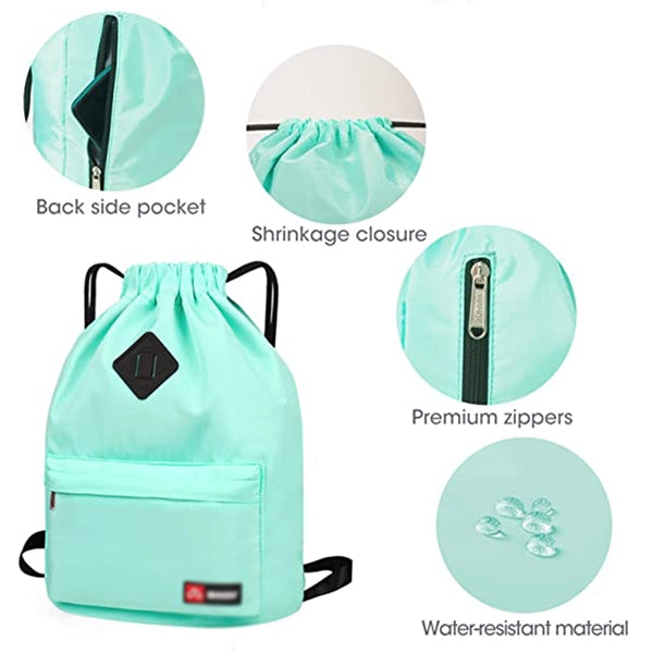 Lightweight Folding Drawstring Backpack