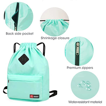 Lightweight Folding Drawstring Backpack