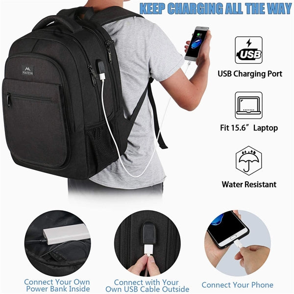 Large Capacity Multifunctional Usb Travel Computer Backpack