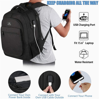 Large Capacity Multifunctional Usb Travel Computer Backpack