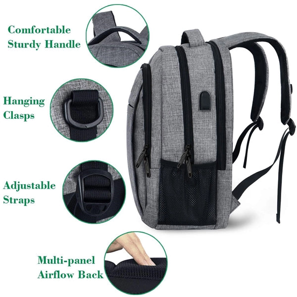Large Capacity Multifunctional Usb Travel Computer Backpack