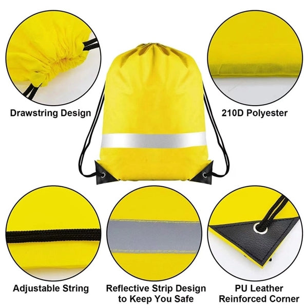Reflective Drawstring Bag