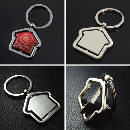 House Shaped Revolving Keytag