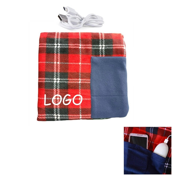 Usb Tartan Car Electric Blanket