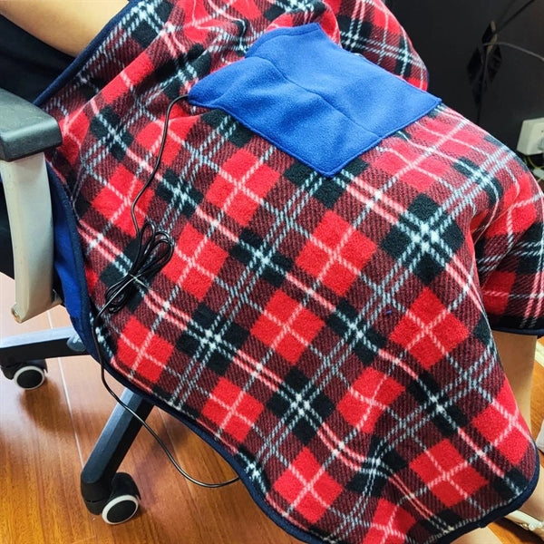 Usb Tartan Car Electric Blanket