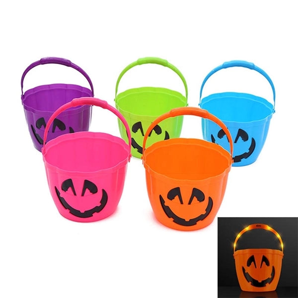 Pumpkin Light Handle Halloween Bucket