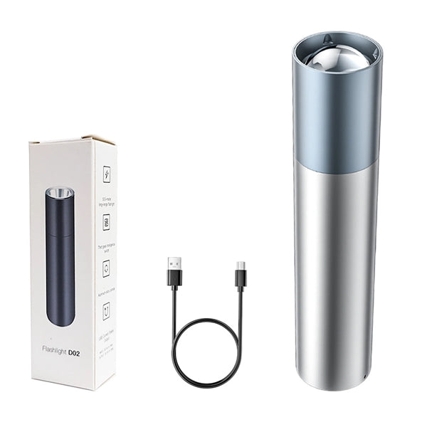 2 In 1 Portable Outdoor Zoomable Flashlight
