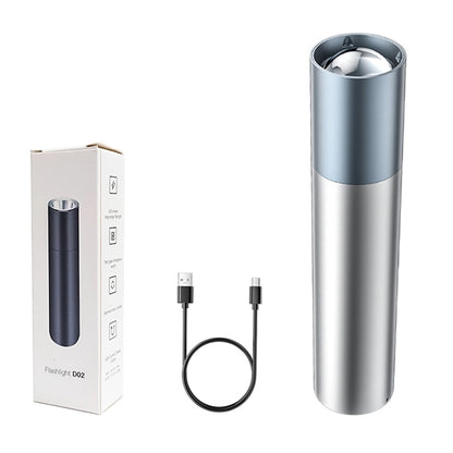 2 In 1 Portable Outdoor Zoomable Flashlight