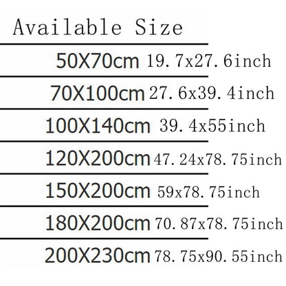 Full color 50x70cm Fleece Throw Blanket