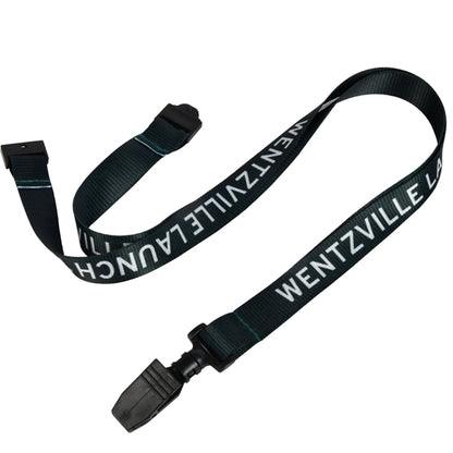 Polyester Sublimated Lanyard w/ Safety Breakaway ID Holder