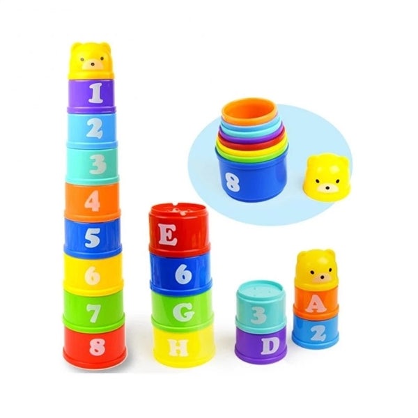 Rainbow Stacking Nesting Cups